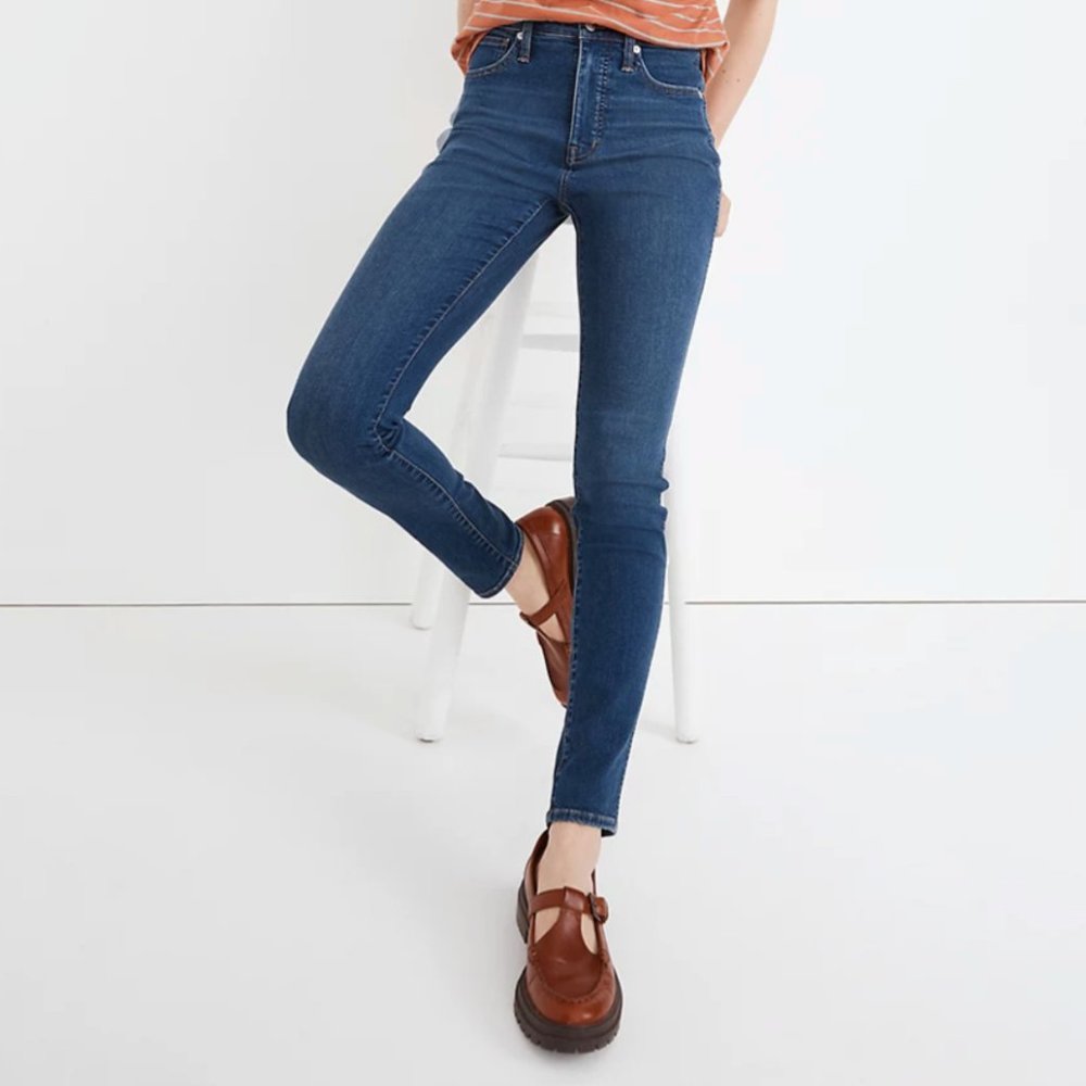 Madewell 10" High-Rise Skinny Jeans | Color: Dark Wash | Size: 31R